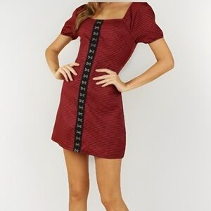 ⭐️ Offer B2G2! BUY 2 GET 2 FREE! 
Wild Honey Red Check Dress